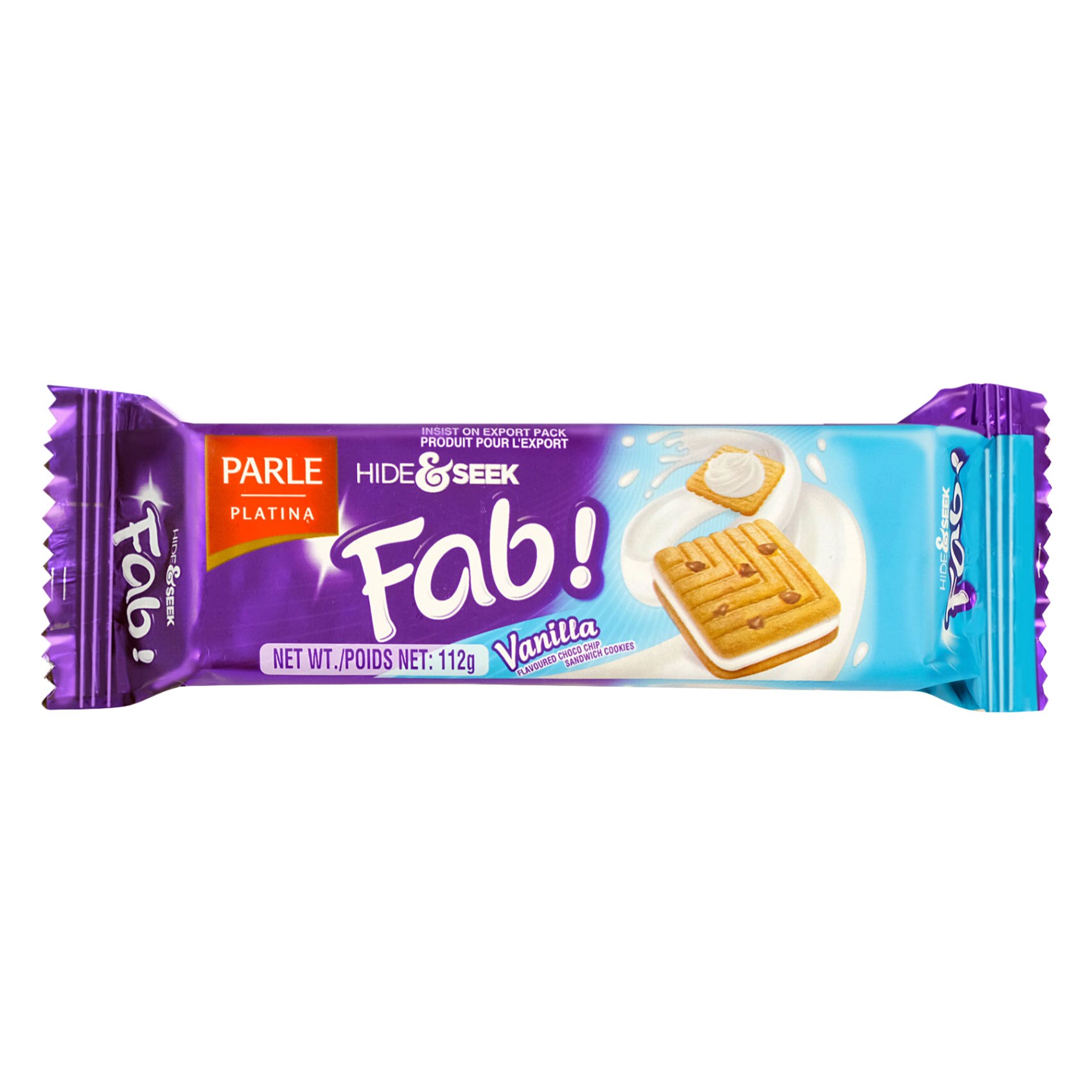Buy Parle Hide Seek Fab Vanilla Flavour Biscuit 112g Online Carrefour KSA