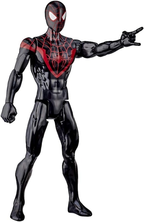 Marvel E85255X3 Spider-Man: Titan Series Miles Morales 30-Cm-Scale Super Hero Action Figure Toy, Multi Colour