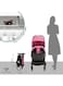 Moon Compact Cabin Stroller, Pink/Black