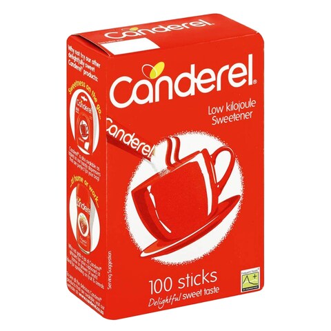 Canderel Original Low Kilojoule Sweetener Sticks 100 Count