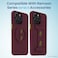 Remson Mag-X Magnetic Hybrid Protective Silicone Case Military Grade Protection For iPhone 14 Pro (Maroon)