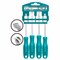 TOTAL RATCHET SCREWDRIVER 4 PCS