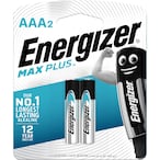 Buy Energizer Max Plus AAA Alkaline Batteries  Pack of 2 in UAE