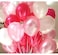 Party time 50-Pieces 12inch Pink, Red and White Latex Balloons For Wedding Decoration, Valentines Day, Bridal Shower and Birthday Party Balloon Decoration - Party Supplies