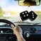 Generic 2Pcs Fuzzy Fluffy Dice Black Car Mirror Novelty Accessory