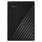 WD My Passport USB 3.2 Gen 1 External 2TB Hard Disk Drive Black