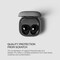 VRS Design Modern Sand Stone designed for Galaxy Buds2 Pro case cover (2022) / Galaxy Buds 2 case (2021) / Galaxy Buds Pro case (2021) / Galaxy Buds Live case with Leather Strap - SandStone