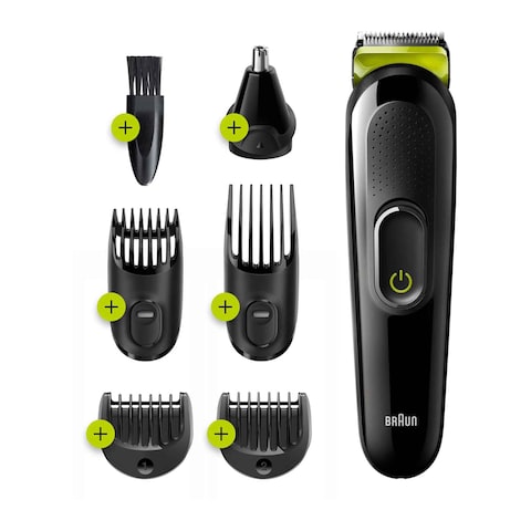 Braun 6 In 1 Trimmer For Men - Black - MGK3221