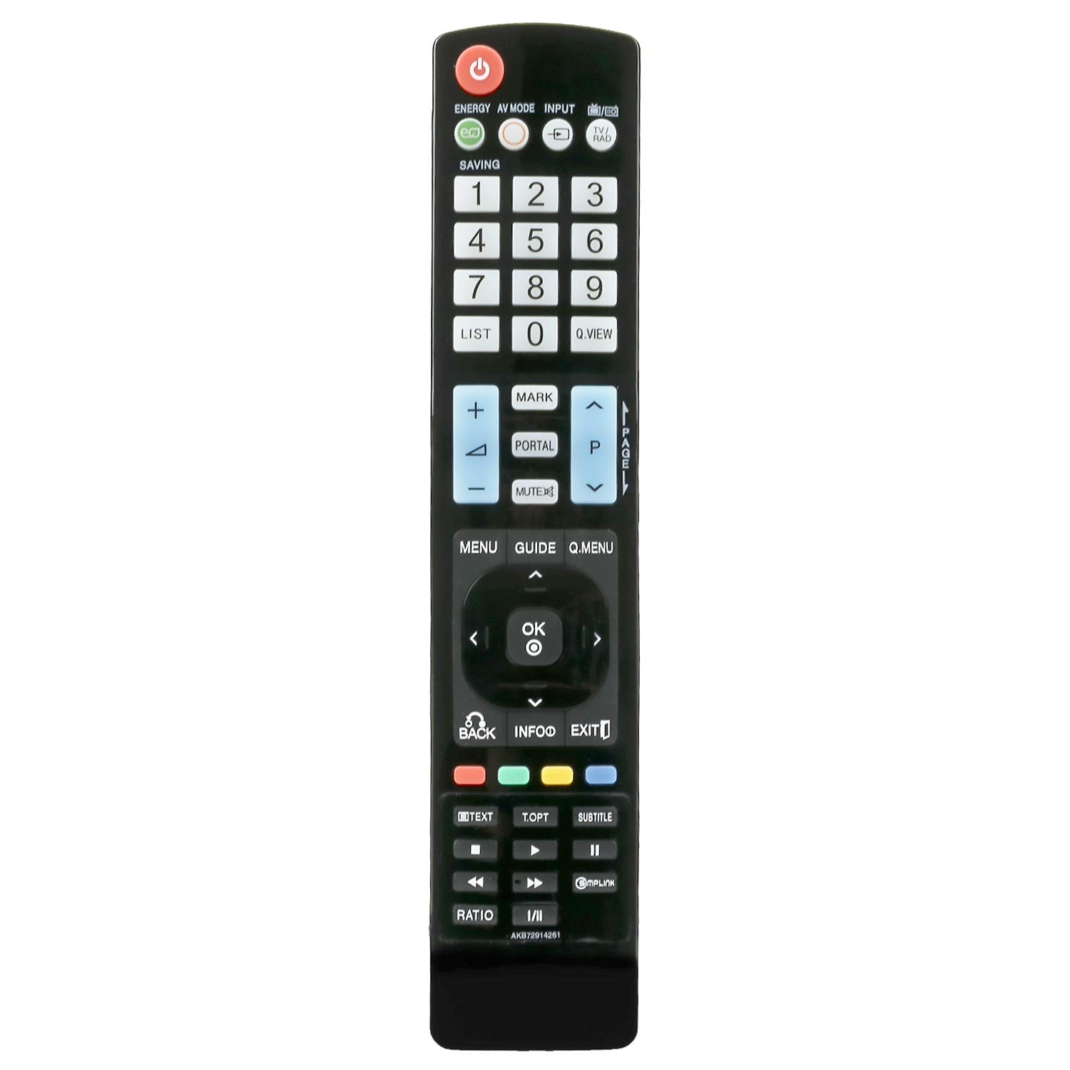 bgm Bgm AKB72914261 Remote Control For Lg Tv