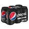 Pepsi Zero Sugar Carbonated Soft Drink Cans 320ml Pack of 6