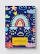Lowha Spiral Notebook With 60 Sheets And Hard Paper Covers With Boho Clouds Rain &amp; Rainbow Design, For Jotting Notes And Reminders, For Work, University, School