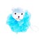 Moroccan Oil  Animal Design Bath Mesh Sponge   Blue Lamb   Kbs M