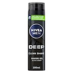 Buy NIVEA MEN Deep Clean Shave Shaving Gel With Anti-Bacterial Black Carbon 200ml in UAE