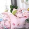 GOLDEN HOME  6-Piece Single Size Duvet Cover Set, 1 Duvet Cover + 1 Fitted Sheet + 4 Pillow Cases, Microfibre, Muesli