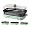 Black &amp; Decker Multifunction Hotpot Electric Grill GMF1400-B5 Green and Black 1400W