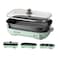 Black &amp; Decker Multifunction Hotpot Electric Grill GMF1400-B5, 1400 W, Green and Black, Easy Temperature Control