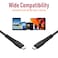 Moxedo Velox  Nylon Braided Cable USB-C to USB-C Cable Fast Charge &amp; Data Sync Compatible with with iPad Mini 6,iPad Pro 2021,iPad Air 4,MacBook Pro2021,Galaxy S21,Switch,Pixel,LG &amp; more 1.2m