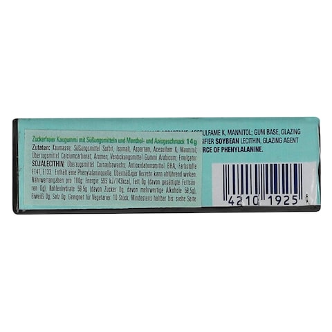 Airwaves Black Mint Sugar Free Chewing Gum 14g (10 Pieces)