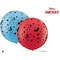 3Ft Red&amp;P-Blue Dn Mickey Mouse-A-Rnd Latex Balloon 02 pcs