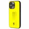 Ferrari Gripstand Case with Perforated Pattern iPhone 15 Pro Yellow