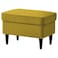 In House Chair Footstool Linen With Elegant Design - Yellow - E3