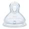 NUK  First Choice Plus Flow Control Silicone Teat SNK717 Clear 2 PCS