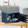 Rubik Safe Box With Key And Pin Code Keypad Lock For Money Cash Jewelry Passports Home Office Security RB20HASH (31x20x20cm) Black