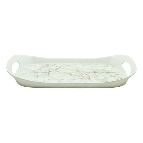 RK COMFORT TRAY LARGE WHITE STATIC GOLD, DWT1072WSG, 16.25&quot; x 10.25&quot;