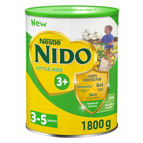 Buy Nido Fortiprotect Three Plus 3 - 5 Years Old Growing Up Milk Tin 1800g in Saudi Arabia