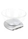 Nippotec Electronic Kitchen Scale -White/Clear 2.4L