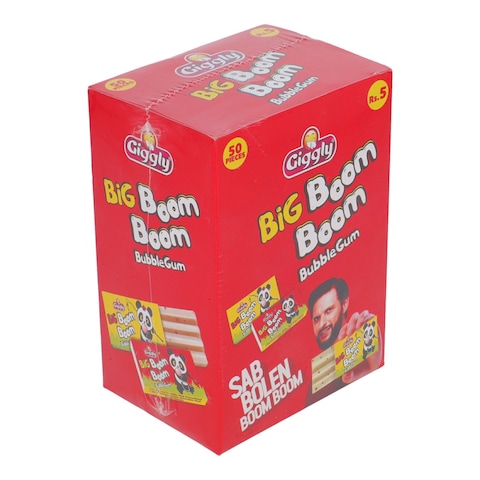 Giggly Big Boom Boom Bubble Gum 50 pcs