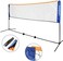 ULTIMAX Badminton Volleyball Tennis Net Set with Stand/Frame Carry Bag Portable Height Adjustable Outdoor Badminton Net Set-560Cm