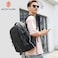 Arctic Hunter Travel Daypack Water Repellant Scratch Resistant 30L Backpack with Built In USB Headphone Port for Men and Women B00388 Black