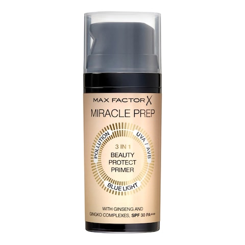 Max Factor Miracle Prep 3-In-1 Beauty Protect Primer SPF30 Beige 30ml