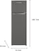 Westpoint Double Door Refrigerator, 240 Liters Gross Capacity, DEFROST Fridge Freezer, 4 Door Balconies, Egg Rack, Ice Cube Tray, Built in Condenser, WRN2423EI, Silver