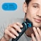 Braun Shaver Series 5 Easyclean - 51-B1000S Wet &amp; Dry Electric Shaver, Auto Sense Technology, 3 Flexible Blades, Waterproof - Blue