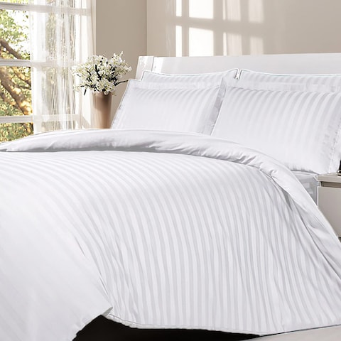 Dream Bell 3Pcs Cotton 300tc Fitted Sheet Set - White