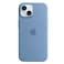 أبل - جراب ماج سيف سيليكون لهاتف آيفون 15 بلاس، أزرق فاتح