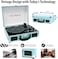 Victrola Vintage Bluetooth Record Player, Portable Suitcase Vinyl LP Player with 3-Speed LP Turntable, Built-in Stereo Speakers, Aux-In and RCA Out. Elegant Turquoise Color
