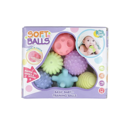 Soft Balls Textured Multi Balls Set