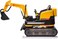 Lovely Baby Kids Ride On Excavator LB 508L, Anti-Fall, Toy Digger Construction Car, Sit &amp; Drive Electric Riding Trailer Bulldozer, 360&deg; Multi-Terrain Driving Remote-Control Gifts for 3-8 - Yellow