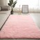Mei Lifestyle Modern Wool Fluffy Floor Mat Carpet With Anti Slip High Pile Bottom With Upgraded Foam (Size 120&times;160cm)