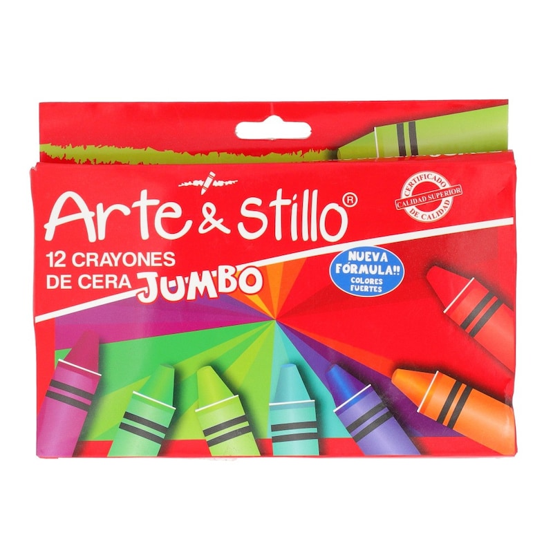 Arte & Stillo Jumbo Crayons 12 pcs