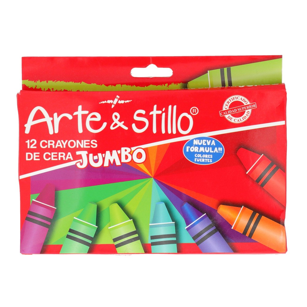 Arte & Stillo Jumbo Crayons 12 pcs