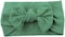 SHOWAY 6PCS Baby Girl Nylon Headbands and Bows Super Soft Stretchy Elastic Turban Knotted Hairbands Hair Bands Hair Accessories For Newborn Baby Girls Infant Toddlers Kids (Assorted Colors)