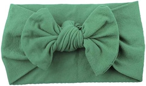 SHOWAY 6PCS Baby Girl Nylon Headbands and Bows Super Soft Stretchy Elastic Turban Knotted Hairbands Hair Bands Hair Accessories For Newborn Baby Girls Infant Toddlers Kids (Assorted Colors)