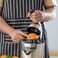 Geepas Stainless Steel Citrus Juicer-GCJ46018, Juicer For Orange Juice, Lemon, Deluxe Stainless Steel Body With Aluminum Die-Casting Handle, Metallic Silver - 2 Year Warranty