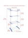 3 Layer Clothes Hanger Silver/Blue 170x126x64cm