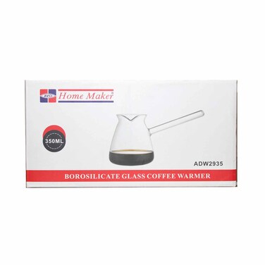 سخان قهوة من زجاج البورسليكات من Ahm سعة 350 مل