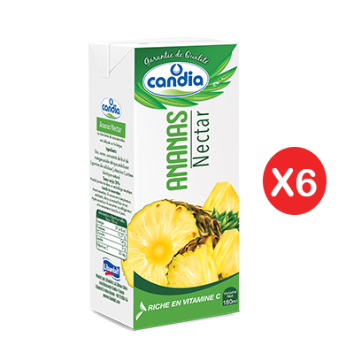 Candia Juice Nectar Pineapple 180ML X6